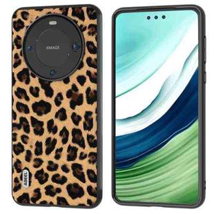 For Huawei Mate 60 Pro ABEEL Black Edge Leopard Phone Case(Leopard Print)