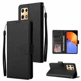 For Infinix Note 30 Pro 3 Card Slots Multifunctional Leather Phone Case(Black)