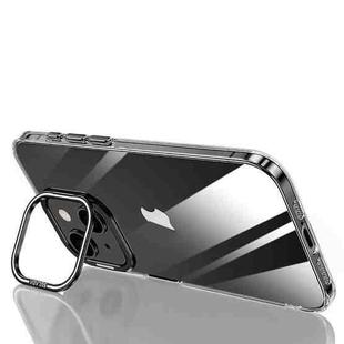 For iPhone 15 SULADA PC + Aluminum Alloy Lens Holder Phone Case(Black)