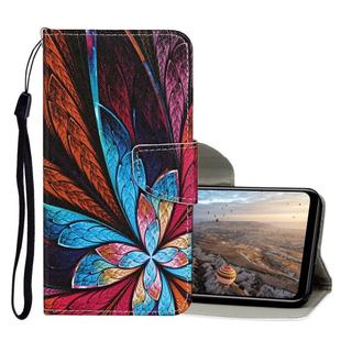 For Huawei P smart Z / Y9 Prime (2019) Colored Drawing Pattern Horizontal Flip Leather Case with Holder & Card Slots & Wallet(Colorful Flower)