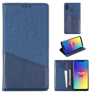 For LG W10 MUXMA MX109 Horizontal Flip Leather Case with Holder & Card Slot & Wallet Function(Blue)