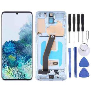 For Samsung Galaxy S20 SM-G980 TFT LCD Screen Digitizer Full Assembly with Frame