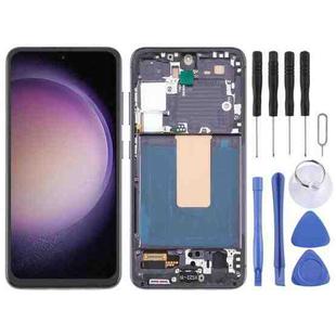 For Samsung Galaxy S23 SM-S911B EU Version TFT LCD Screen Digitizer Full Assembly with Frame, Not Supporting Fingerprint Identification