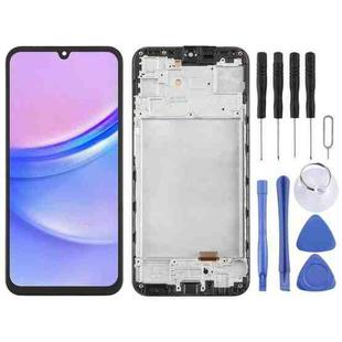 For Samsung Galaxy A15 4G SM-A155F TFT LCD Screen Digitizer Full Assembly with Frame, Not Supporting Fingerprint Identification