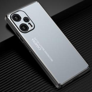 For Xiaomi Redmi Note 12 Torbo Frosted Metal Phone Case(Blue)
