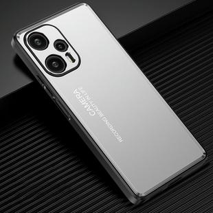 For Xiaomi Redmi Note 12 Torbo Frosted Metal Phone Case(Silver)