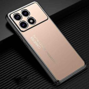 For Xiaomi Redmi K70 Frosted Metal Phone Case(Gold)