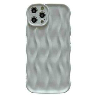 For iPhone 14 Pro Wave Texture Bright TPU Phone Case(White)