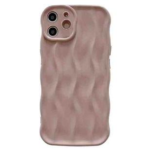 For iPhone 11 Wave Texture Bright TPU Phone Case(Apricot)