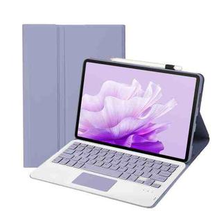 For Huawei MatePad Air 11.5 inch 2023 AH14-A Lambskin Texture Ultra-thin Detachable Bluetooth Keyboard Leather Case with Touchpad(Purple)