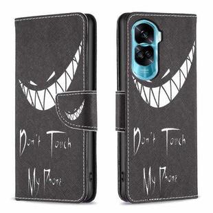 For Honor 90 Lite/X50i Colored Drawing Pattern Leather Phone Case(Smirk)
