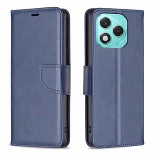 For Honor 400 Lite Lambskin Texture Pure Color Flip Leather Phone Case(Blue)