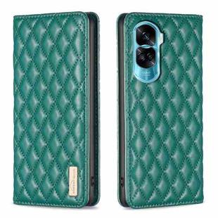 For Honor 90 Lite/X50i Diamond Lattice Magnetic Leather Flip Phone Case(Green)