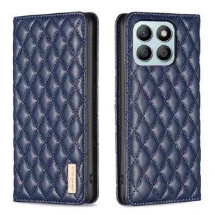 For Honor X8b Diamond Lattice Magnetic Leather Flip Phone Case(Blue)