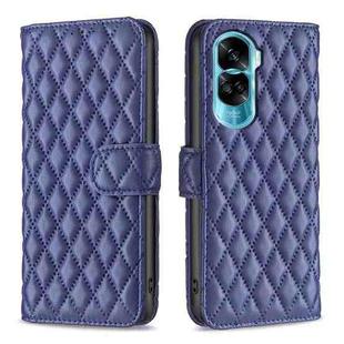 For Honor 90 Lite/X50i Diamond Lattice Wallet Flip Leather Phone Case(Blue)