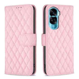 For Honor 90 Lite/X50i Diamond Lattice Wallet Flip Leather Phone Case(Pink)