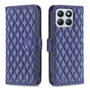 For Honor X8b Diamond Lattice Wallet Flip Leather Phone Case(Blue)