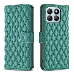 For Honor X8b Diamond Lattice Wallet Flip Leather Phone Case(Green)