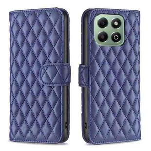 For Honor X6b Diamond Lattice Wallet Flip Leather Phone Case(Blue)