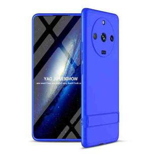 For Realme 11 Pro / 11 Pro+ GKK Three Stage Splicing Full Coverage PC Phone Case with Stand(Blue)