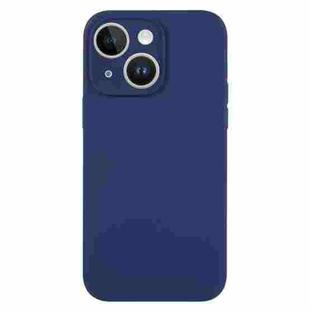 For iPhone 13 Pure Color Liquid Silicone Fine Pore Phone Case(Royal Blue)