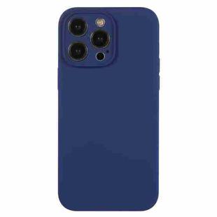 For iPhone 12 Pro Max Pure Color Liquid Silicone Fine Pore Phone Case(Royal Blue)