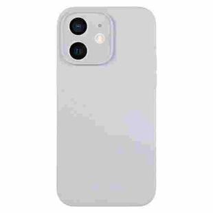 For iPhone 11 Pure Color Liquid Silicone Fine Pore Phone Case(Grey Blue)