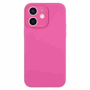 For iPhone 11 Pure Color Liquid Silicone Fine Pore Phone Case(Pitaya)