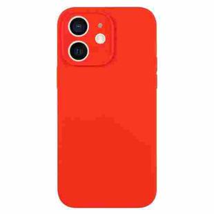 For iPhone 11 Pure Color Liquid Silicone Fine Pore Phone Case(Red)