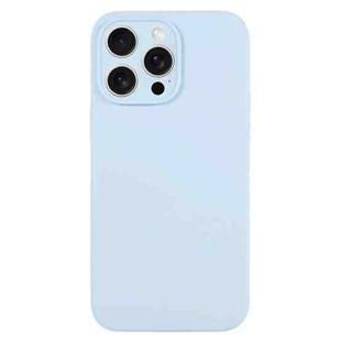 For iPhone 16 Pro Max Pure Color Liquid Silicone Fine Pore Phone Case(Sky Blue)