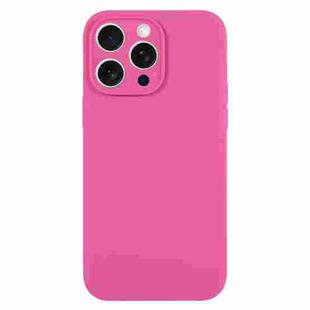 For iPhone 16 Pro Max Pure Color Liquid Silicone Fine Pore Phone Case(Pitaya)