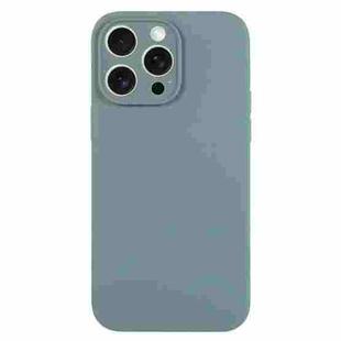 For iPhone 16 Pro Max Pure Color Liquid Silicone Fine Pore Phone Case(Pine Needle Green)