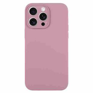 For iPhone 16 Pro Pure Color Liquid Silicone Fine Pore Phone Case(Black Currant)