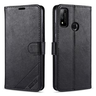 For Huawei P Smart 2020 AZNS Sheepskin Texture Horizontal Flip Leather Case with Holder & Card Slots & Wallet(Black)