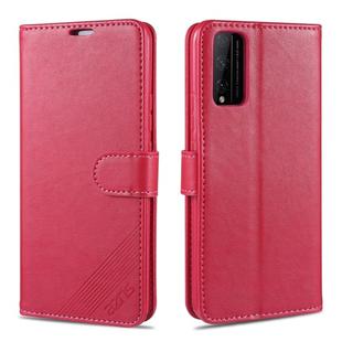 For Huawei Honor Play 4T Pro AZNS Sheepskin Texture Horizontal Flip Leather Case with Holder & Card Slots & Wallet(Red)