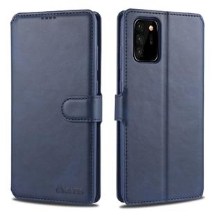 For Samsung Galaxy Note20 Ultra AZNS Calf Texture Horizontal Flip Leather Case with Holder & Card Slots & Wallet & Photo Frame(Blue)