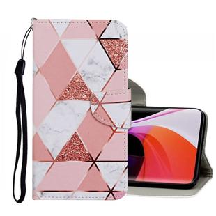 For Xiaomi Mi 10 5G Colored Drawing Pattern Horizontal Flip Leather Case with Holder & Card Slots & Wallet(Marble)