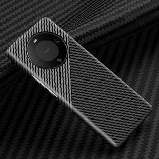 For Huawei Mate 60 Pro Carbon Fiber Shockproof Phone Case(Black Grey)