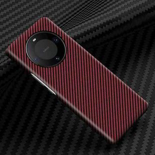 For Huawei Mate 60 Pro Carbon Fiber Shockproof Phone Case(Red)