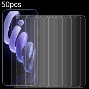 For itel City 100 50pcs 0.26mm 9H 2.5D Tempered Glass Film