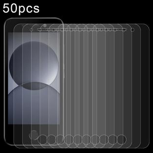 For itel A20 50pcs 0.26mm 9H 2.5D Tempered Glass Film