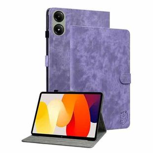 For Redmi Pad 2 / Redmi Pad SE 11 2025 Tiger Pattern Flip Leather Tablet Case(Purple)