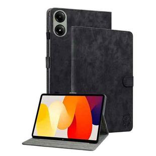 For Redmi Pad 2 / Redmi Pad SE 11 2025 Tiger Pattern Flip Leather Tablet Case(Black)