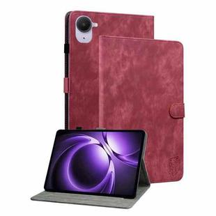 For Xiaomi Redmi K Pad 8.8 inch Tiger Pattern Flip Leather Tablet Case(Red)