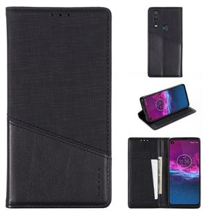 For Motorola One Action MUXMA MX109 Horizontal Flip Leather Case with Holder & Card Slot & Wallet Function(Black)