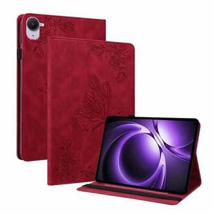 For Xiaomi Redmi K Pad 8.8 inch Butterfly Flower Embossed Leather Tablet Case(Red)