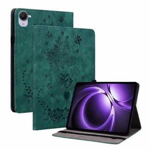 For Xiaomi Redmi K Pad 8.8 inch Butterfly Rose Embossed Leather Tablet Case(Green)