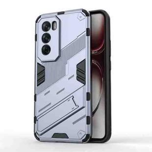 For OPPO Reno12 Pro Global Punk Armor 2 in 1 PC + TPU Phone Case with Holder(Grey)