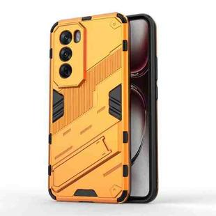 For OPPO Reno12 Pro Global Punk Armor 2 in 1 PC + TPU Phone Case with Holder(Orange)
