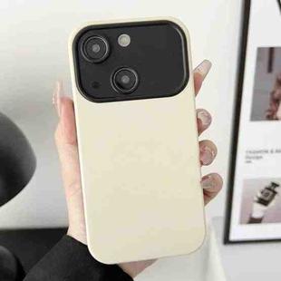 For iPhone 15 Liquid Silicone Phone Case(Beige)